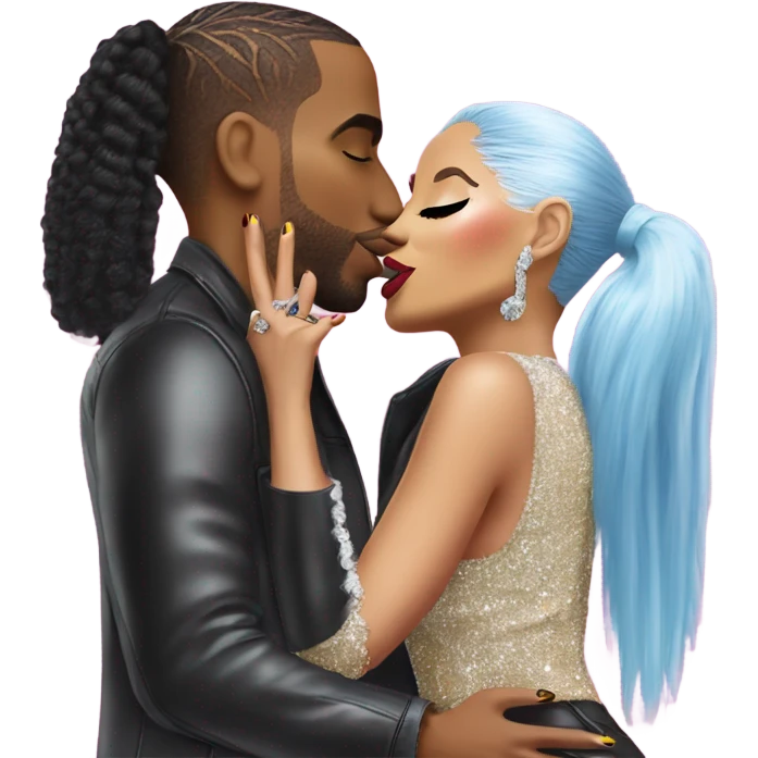 Nicki Minaj kissing Cardi B emoji