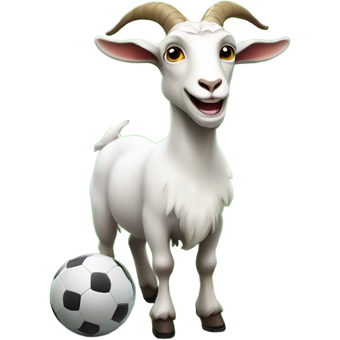 Goat football emoji