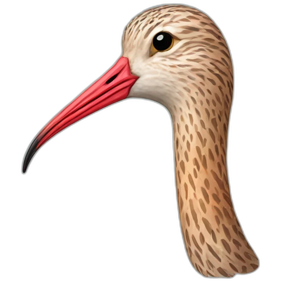 marbled godwit head emoji