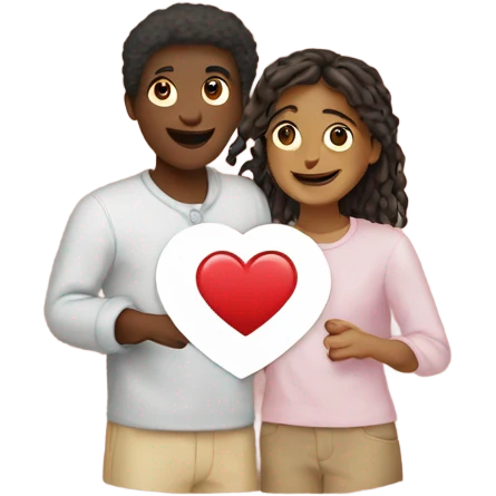 heart with bestfriends inside  emoji