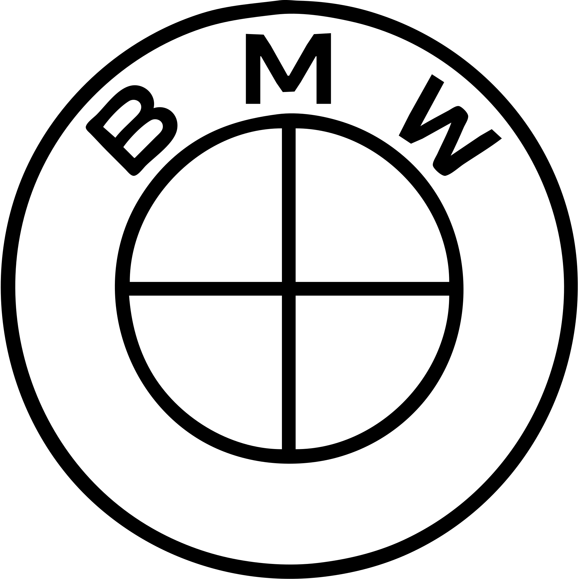 BMW logo black emoji