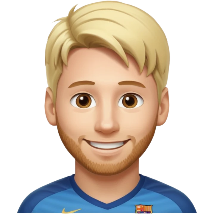 MESSI BLOND HAIR emoji