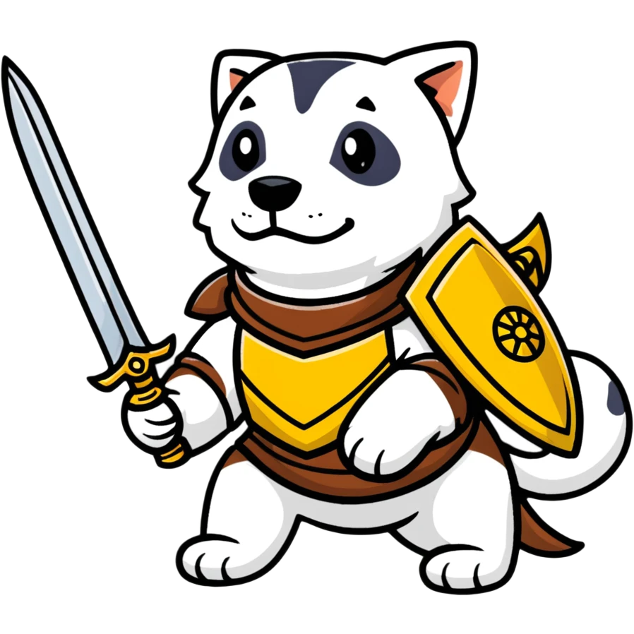 Dog warrior  emoji