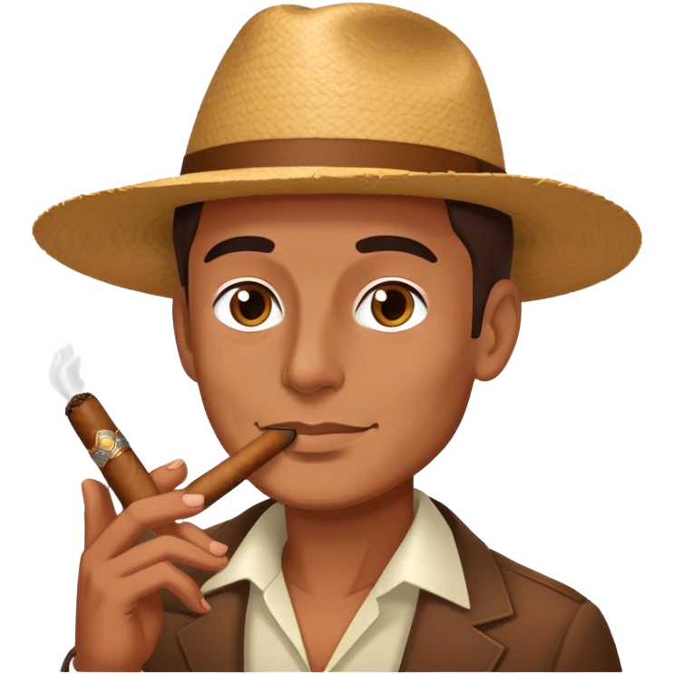 Myself enjoying a cigar emoji