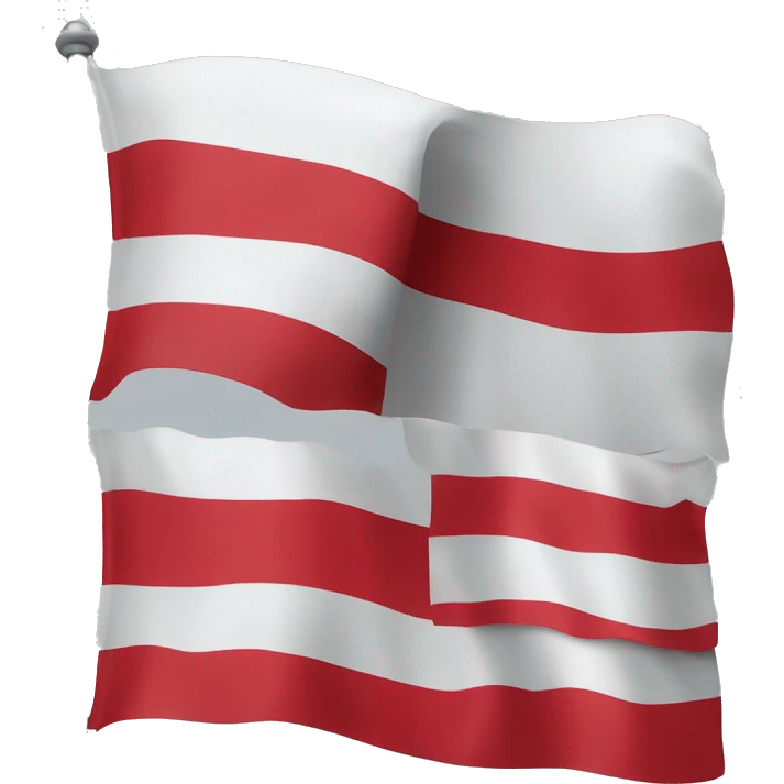 Flag of Austria but red on the flag is Grey And White on the flag is Blue emoji