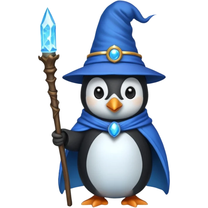 Penguin Wizard emoji