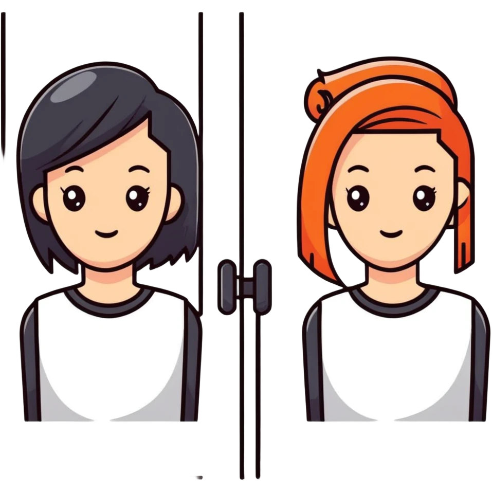 hair salon marketing social media promotion, hairstyle before and after emoji