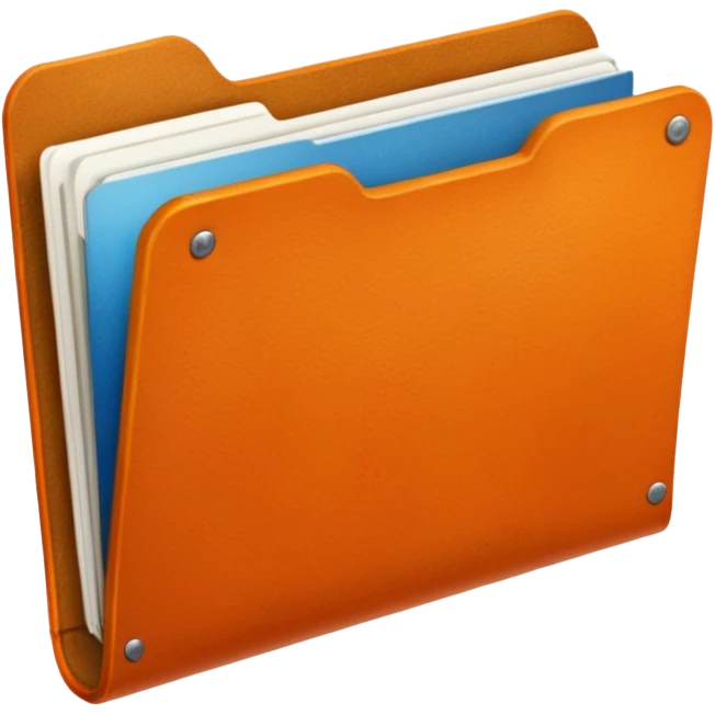 Orange folder emoji