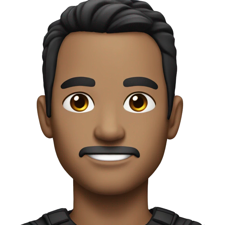 Man with bat wings black hair violet eyes pointed ears emoji