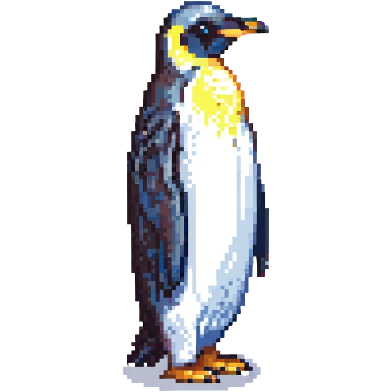 emperor penguin, side view emoji