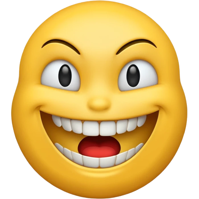 Scary smile emoji  emoji