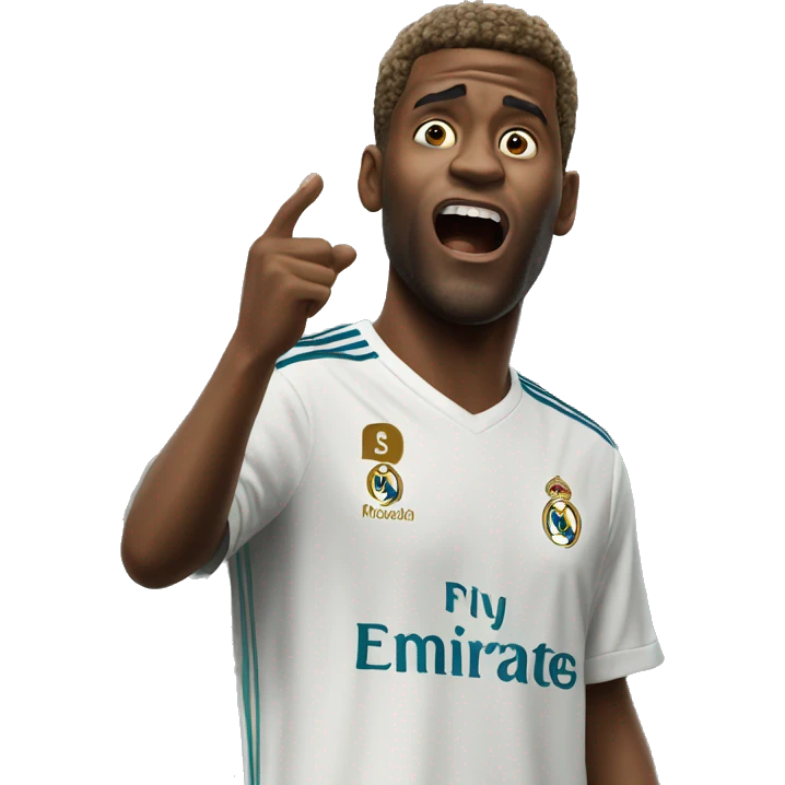Real madrid fan shouts Siiii emoji