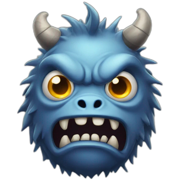 Monster with 4 ayes emoji