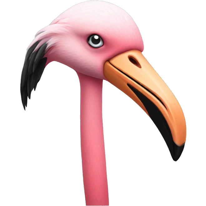 Crying flamingo emoji