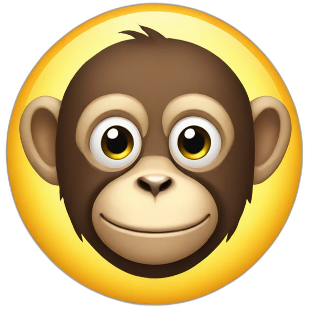 Monkey sun emoji