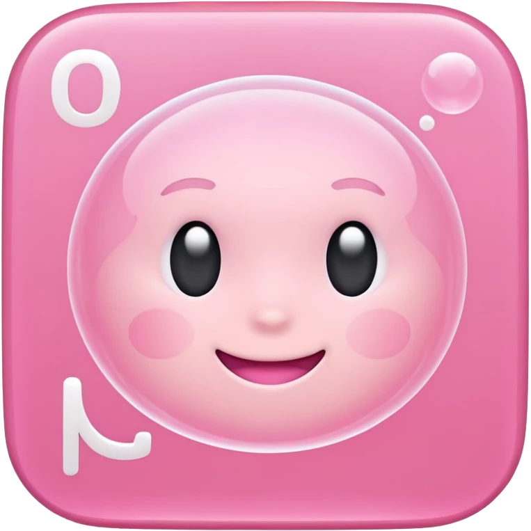 Pink square with 'OK' text emoji
