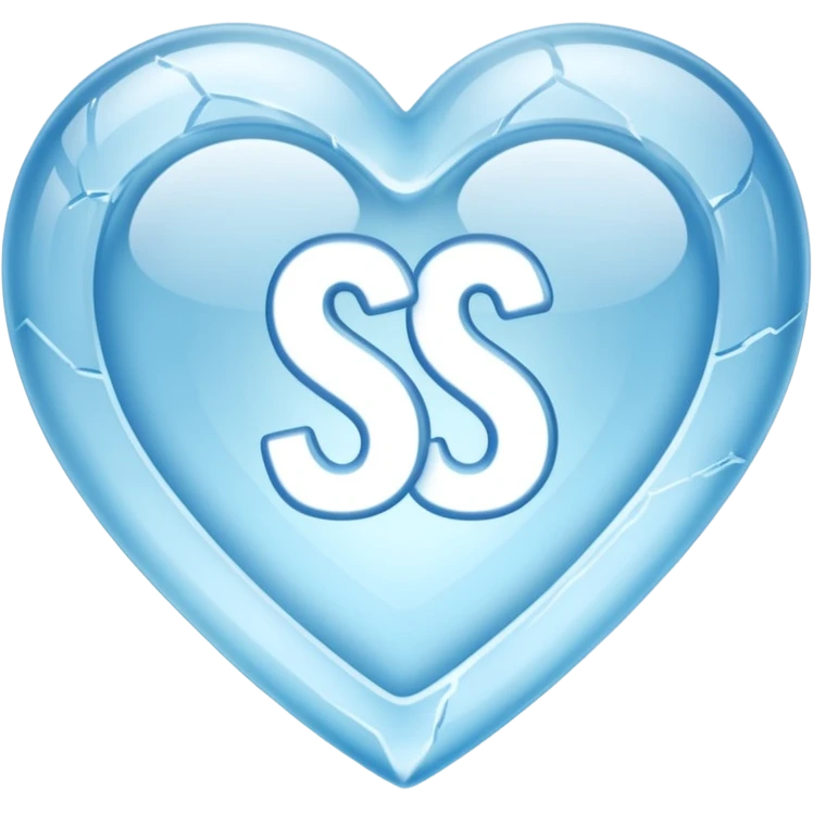 ice heart with logo "S" emoji