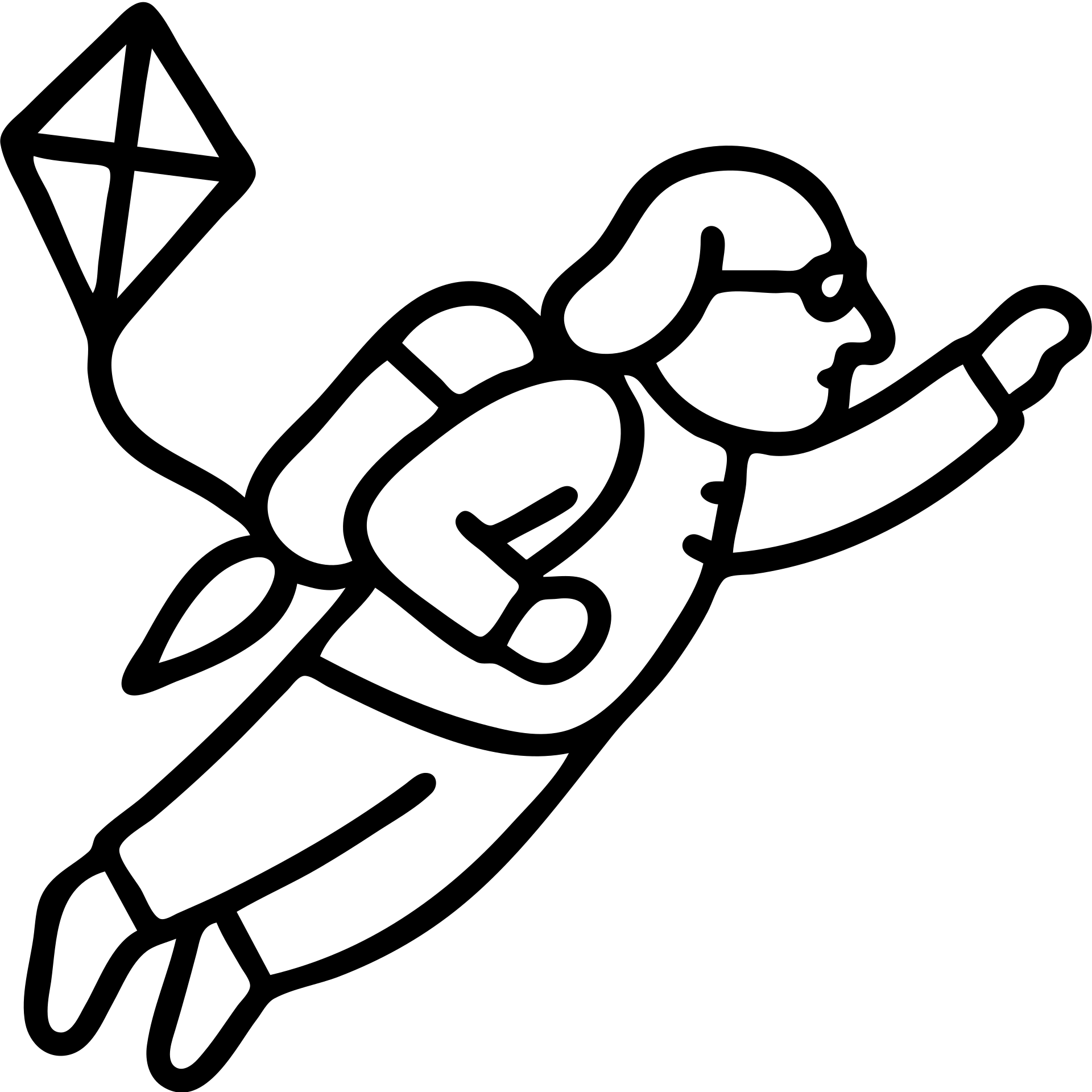 minimalist black outline icon of Ben Franklin flying with a jetpack, left hand holding a small diamond kite, right arm stretched forward as if soaring through the air, startup-vibe logo emoji