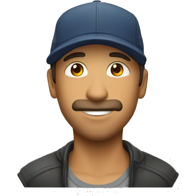 Con gorra lansando beso emoji