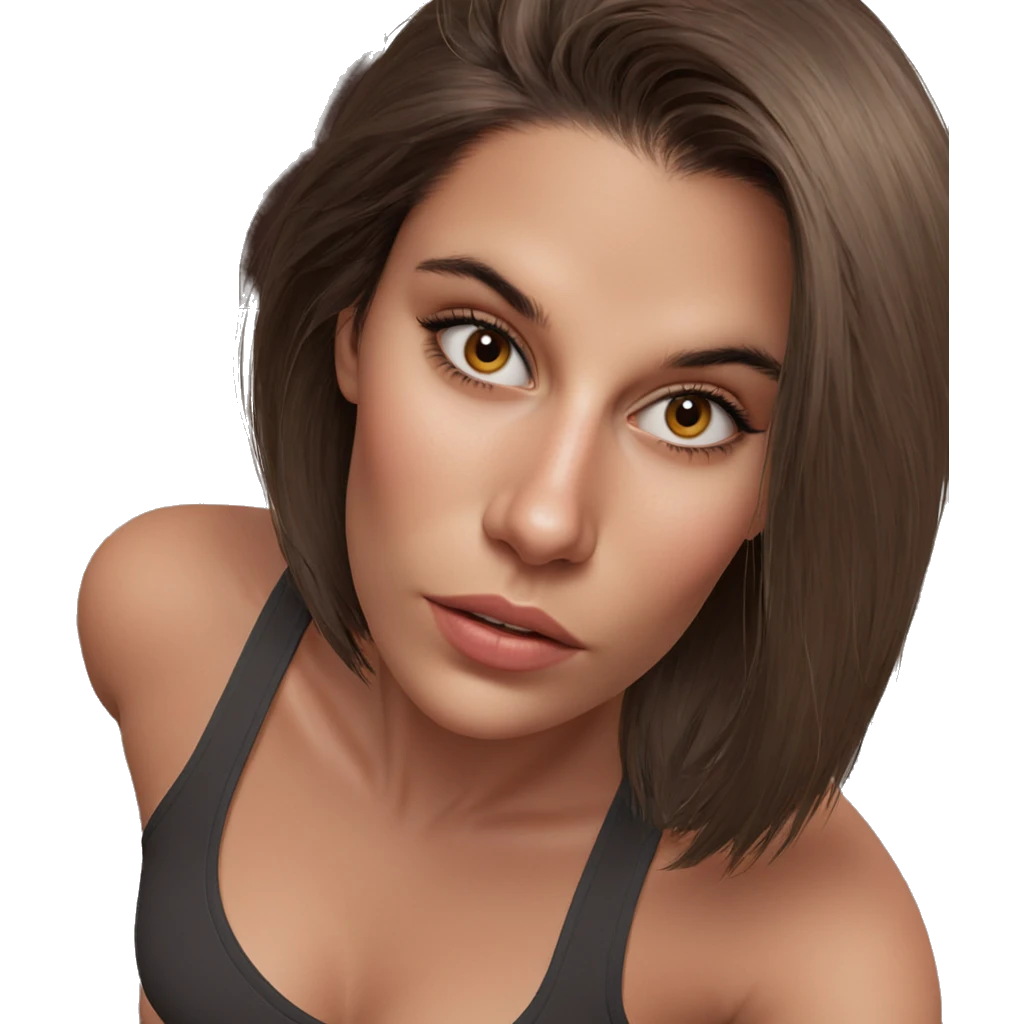 realistic portrait of girl emoji