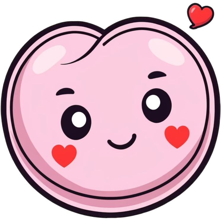 face bubbling with hearts emoji