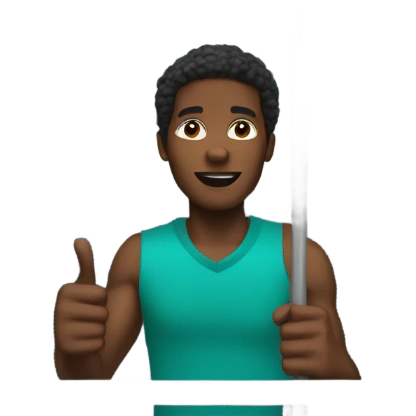 African American riding a bus emoji