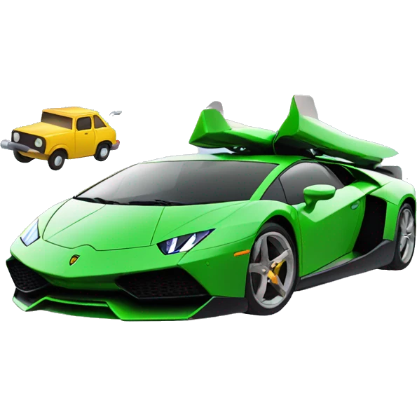 flying car with lamborghini emoji
