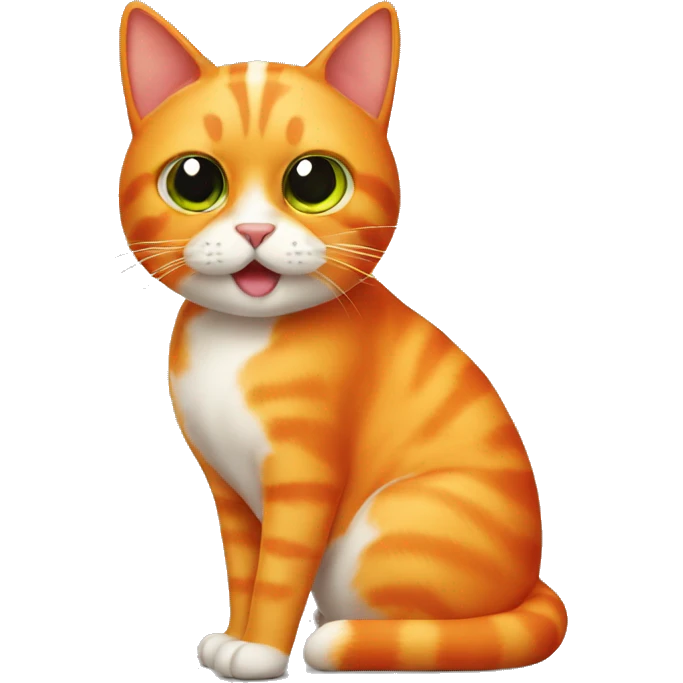orange cat that is half shrimp emoji