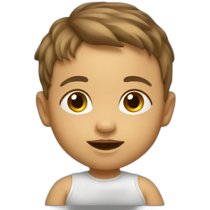 Baby oblique view emoji