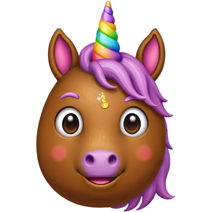 Poop unicorn  emoji
