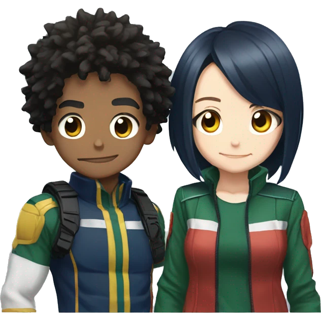 My hero academia couple emoji
