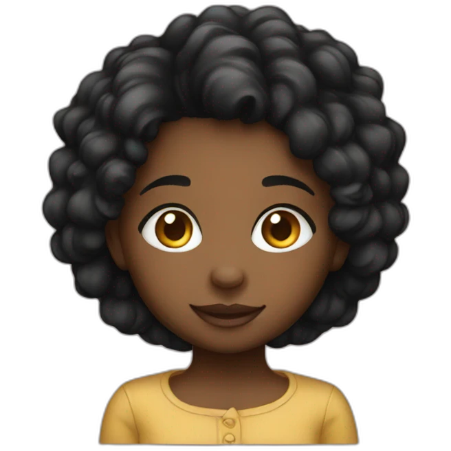 cute black girl emoji