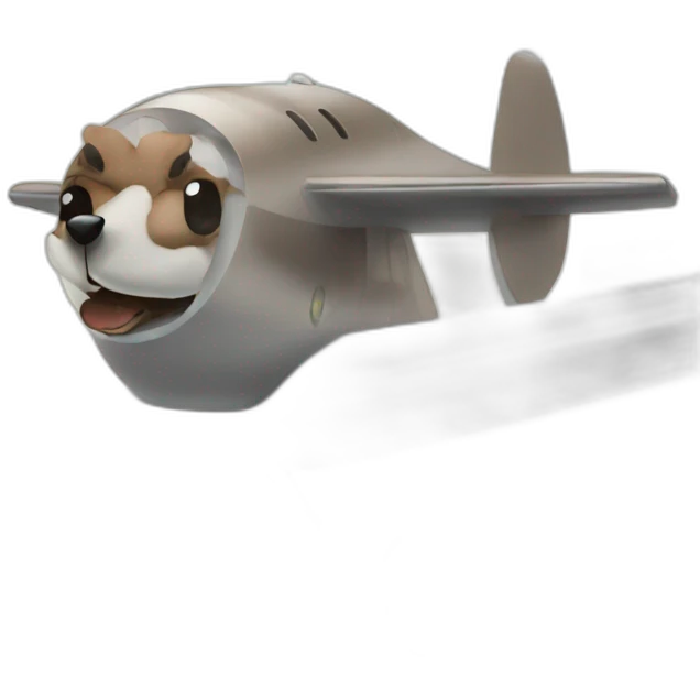 bear-fly-in-airplane emoji
