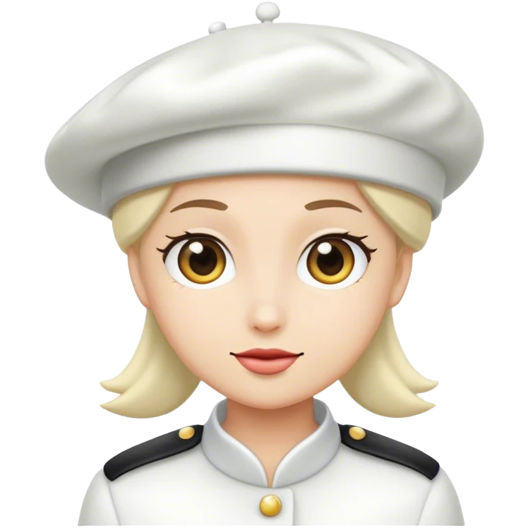 white beret emoji