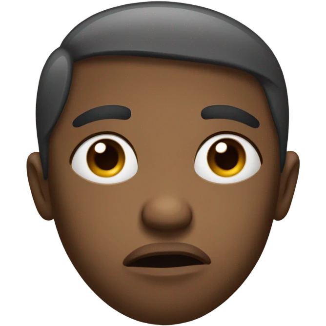 Sad face emoji