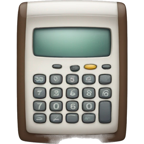 old calculator with a beard emoji