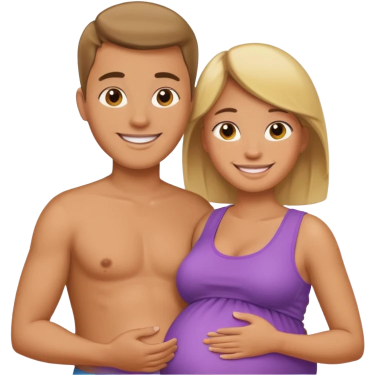Gay pregnant couple  emoji