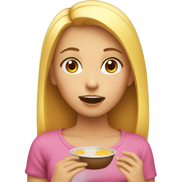 Girl hungry emoji
