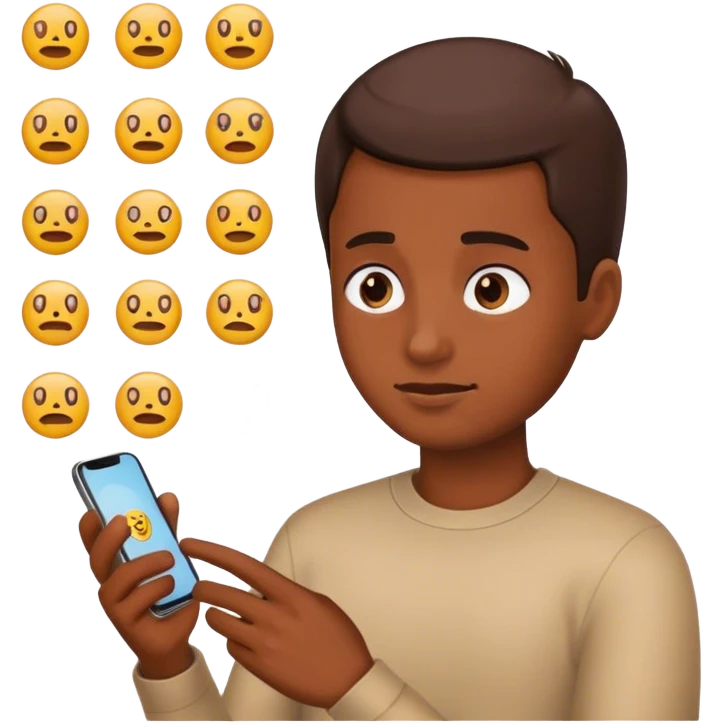 Emoji on phone  emoji