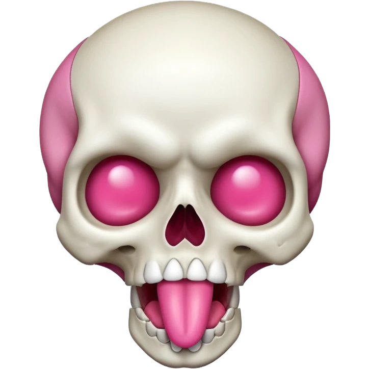 Skull sticking out its tongue  emoji