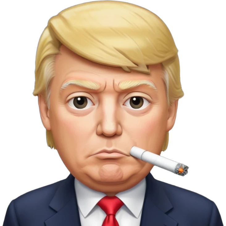 Donald Trump smoking crack emoji