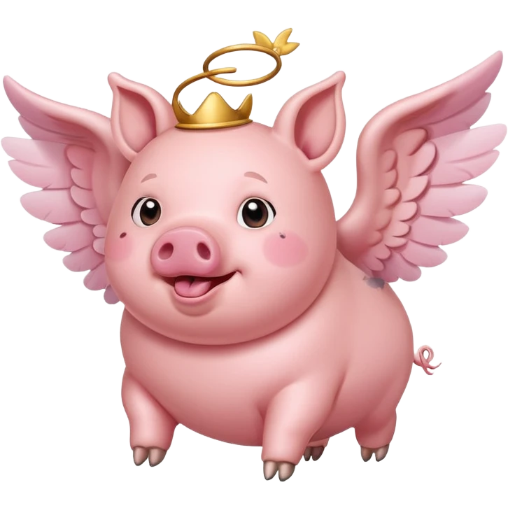 Flying pig  emoji