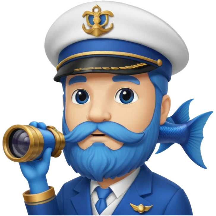 bearded fish ship captain emoji