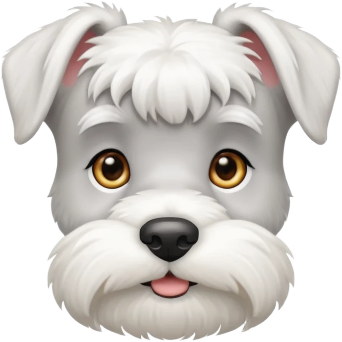 minature white schnauzer emoji
