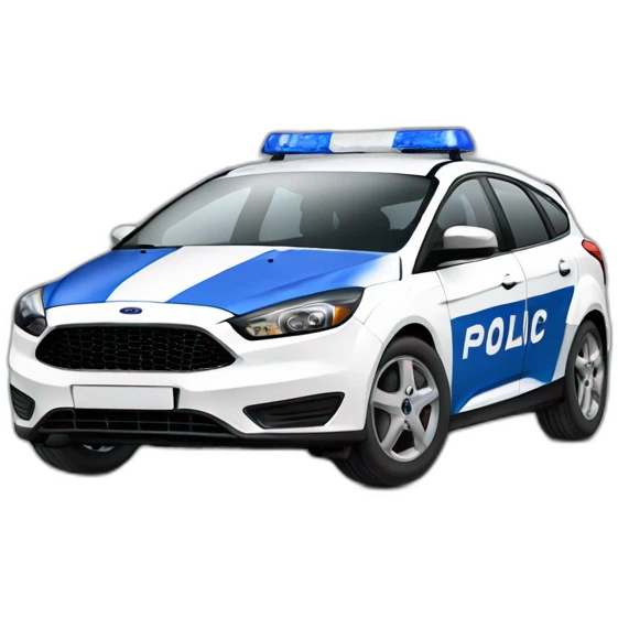ford focus 3 police car of ukraine emoji