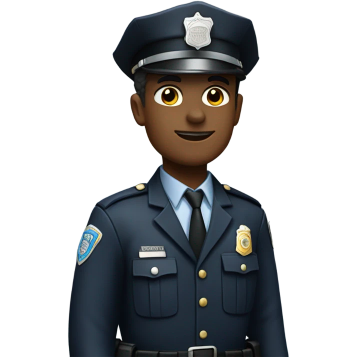 Police man standing emoji
