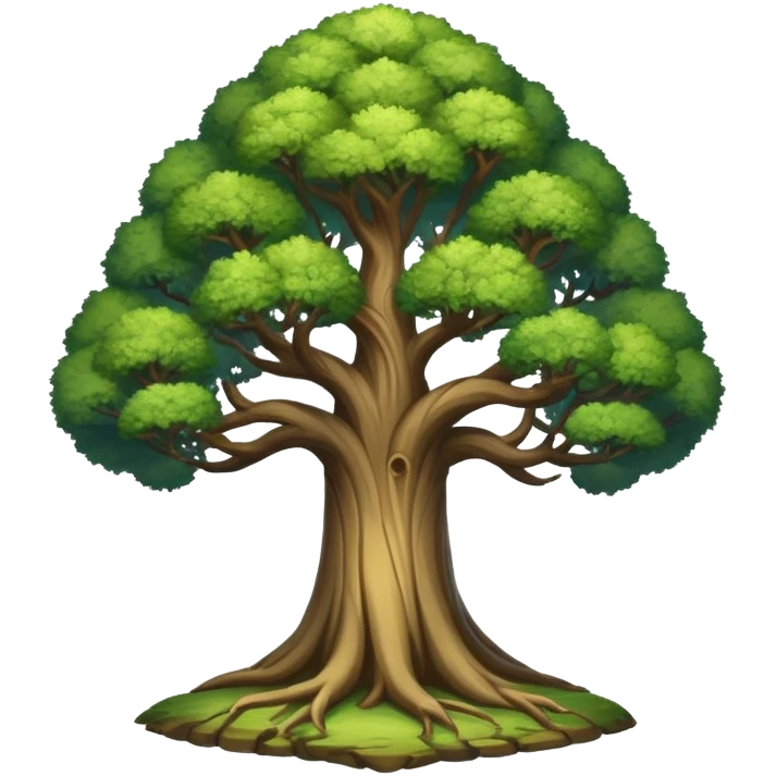 yggdrasil tree- upper world-lower world emoji
