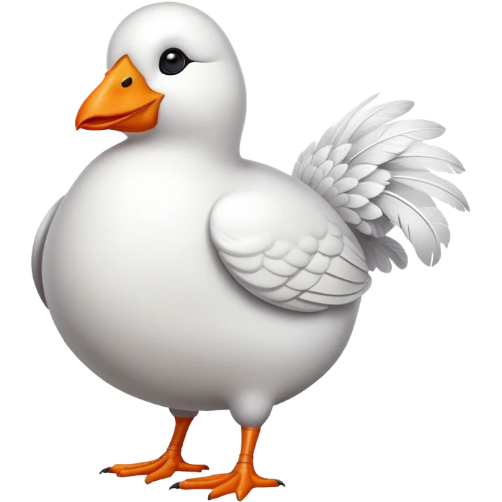 A fat duck emoji