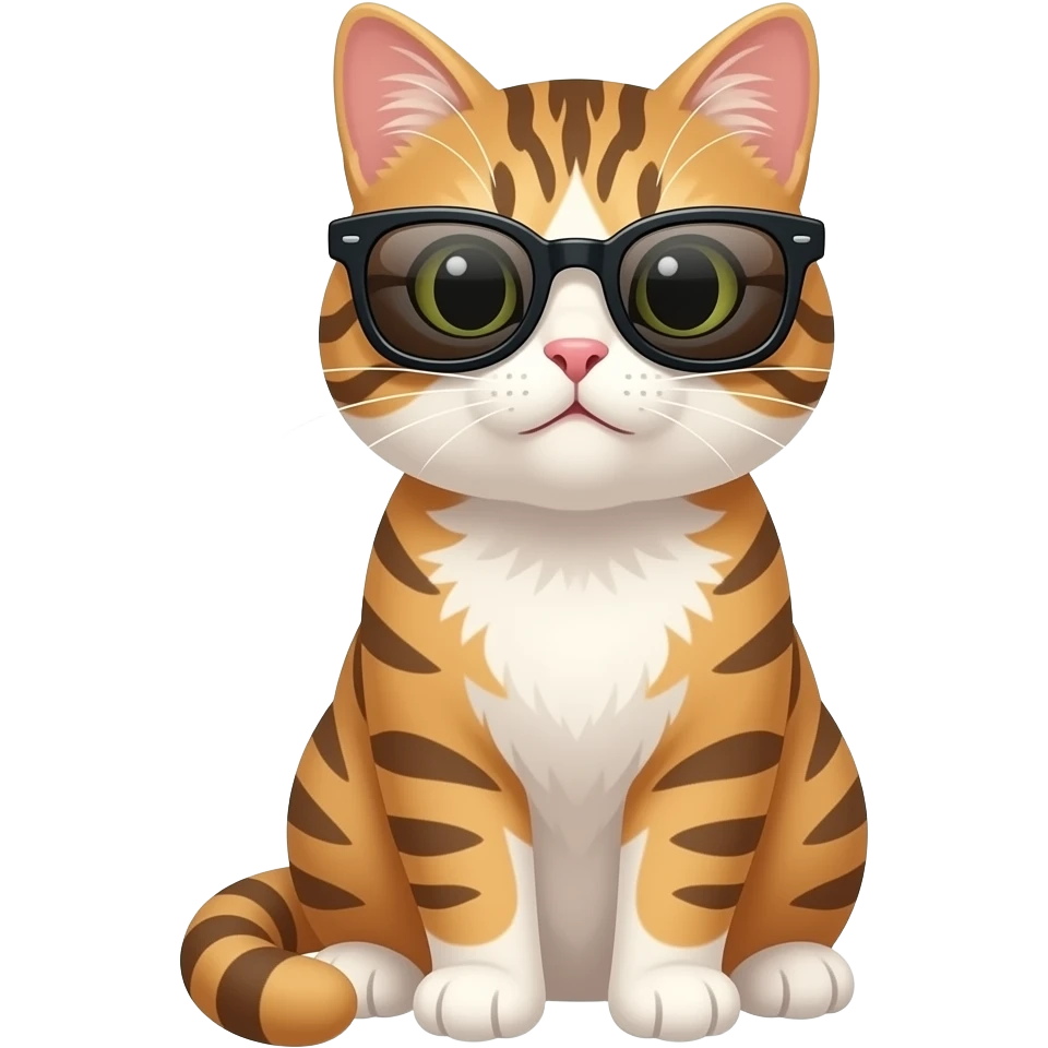 Cat wearing sunglasses emoji