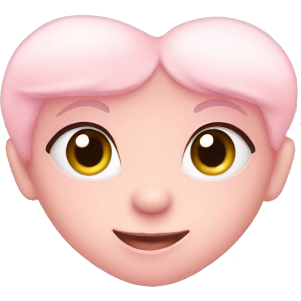 Baby pink heart emoji